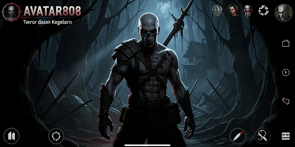 Gameplay menakutkan dalam AVATAR808 dengan suasana horor yang mendalam.