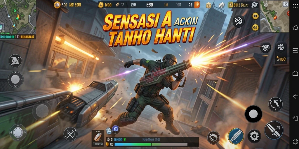 Screenshot gameplay E88 menunjukkan aksinya yang seru dan intens.