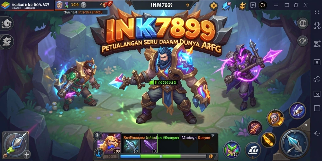 Tampilan gameplay ARPG yang mendebarkan di INK789.