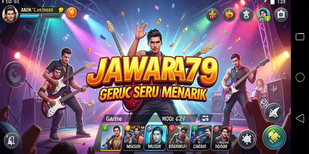 Screenshot menggambarkan gameplay seru dan interaktif dari JAWARA79.