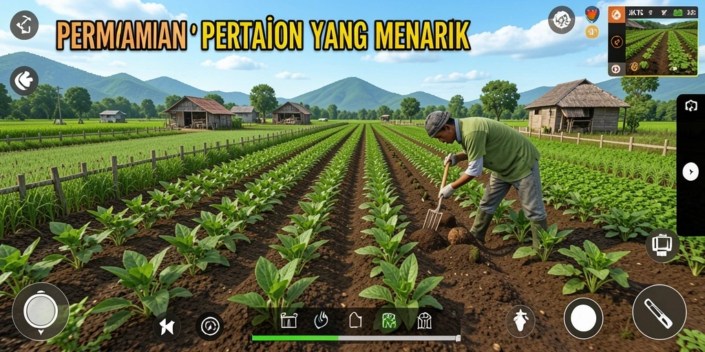 Gameplay menarik dengan aktivitas bertani yang menyenangkan.