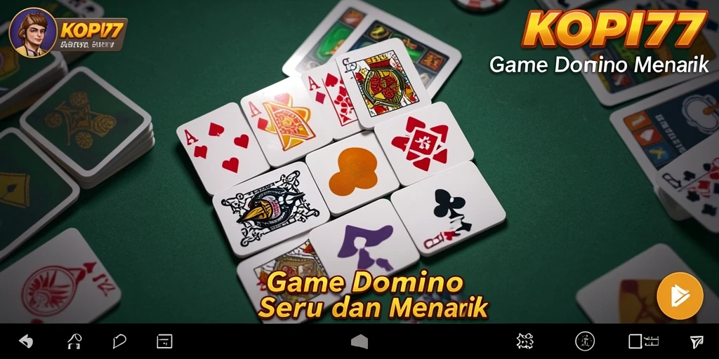 Tampilan menarik dari gameplay Domino KOPI77 yang seru.