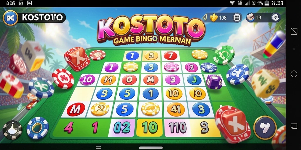 Tampilan gameplay Bingo yang seru dan interaktif di KOSTOTO.