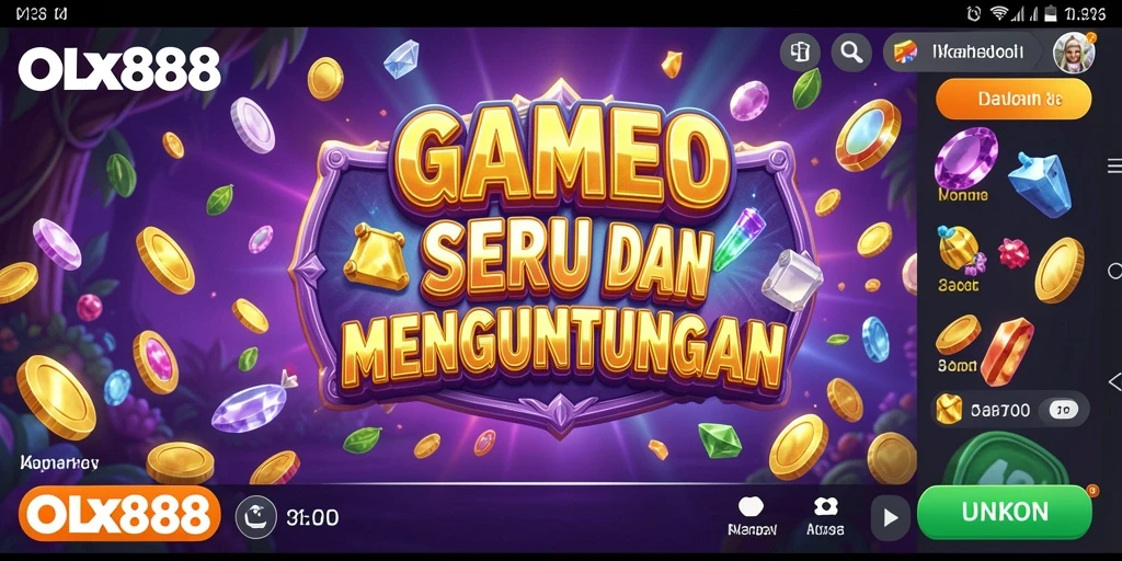 Gameplay Slot OLX888 yang penuh warna dan menarik.