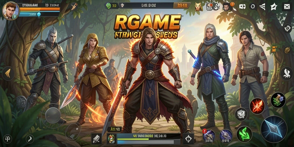Gameplay <strong>RPGAME</strong> yang mendebarkan dengan pertarungan taktis.