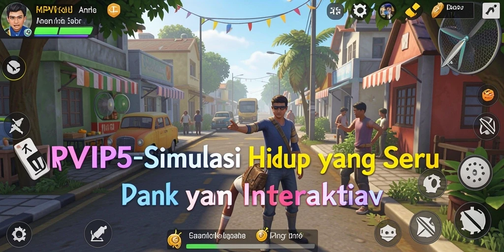 Screenshot gameplay RPVIP5 menunjukkan interaksi karakter yang menarik.