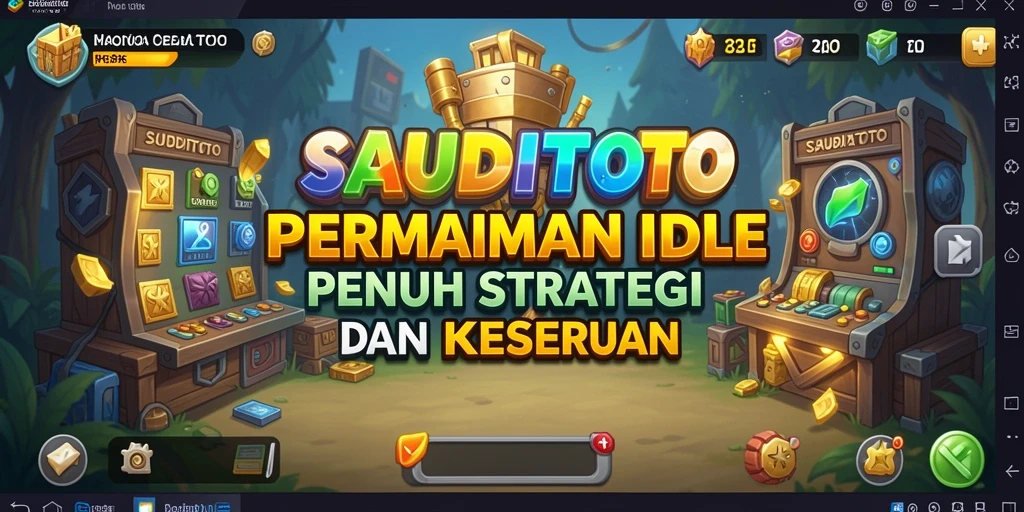 Tampilan gameplay menarik dalam SAUDITOTO yang memberi pengalaman Idle yang seru.