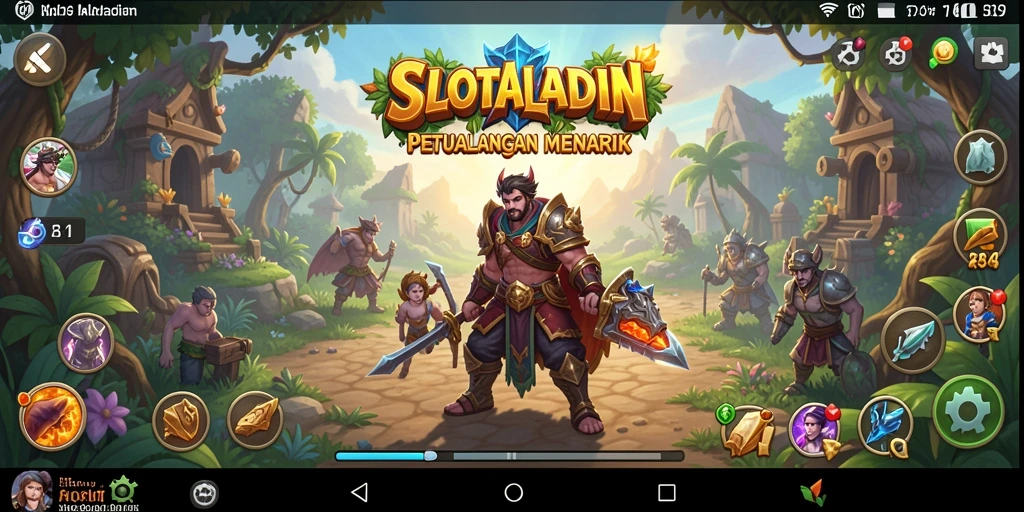 Screenshot utama SLOTALADIN menampilkan aksi pertarungan yang mendebarkan.