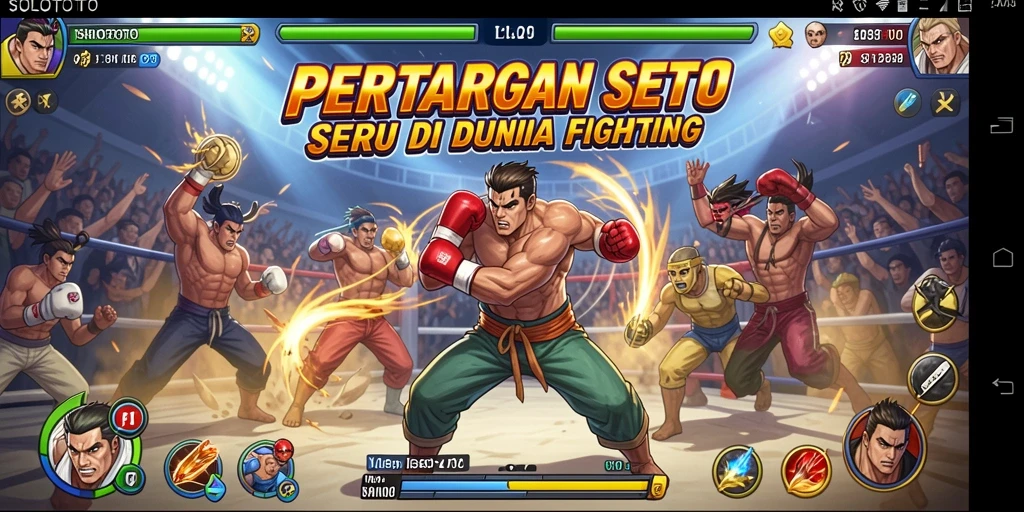 Tampilan gameplay seru dari SOLOTOTO yang menampilkan pertarungan epik.